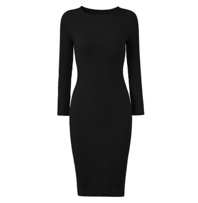 Γυναικείο φόρεμα για το  φθινοπώρο και το χειμώνα Λεπτό μοντέλο σε διάφορα χρώματα