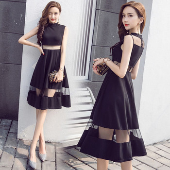 Elegáns női ruha fekete színben