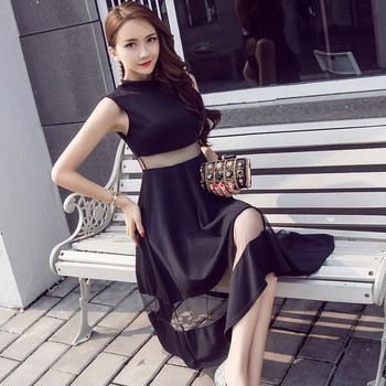 Elegáns női ruha fekete színben