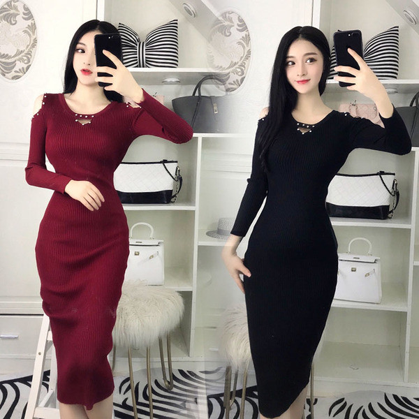 Κομψό  γυναικείο φθινόπωρο-χειμωνιάτικο φόρμα σε δύο χρώματα