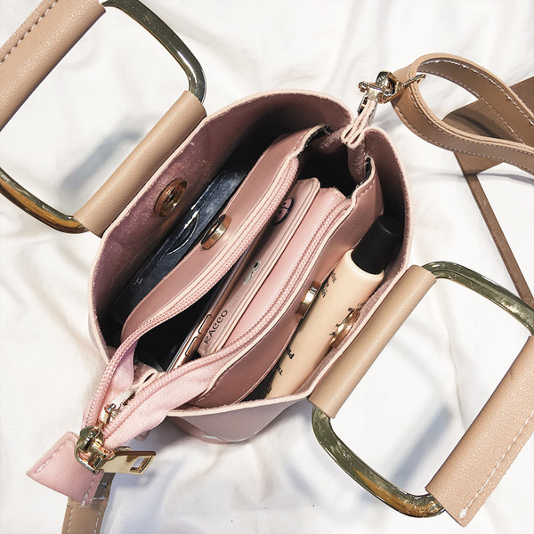 Öko bőrből készült modern női táska négy színben