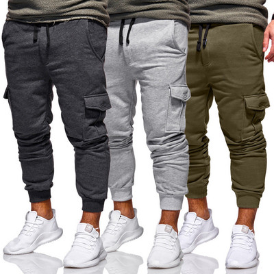 Men`s sports pants with pockets in several colors