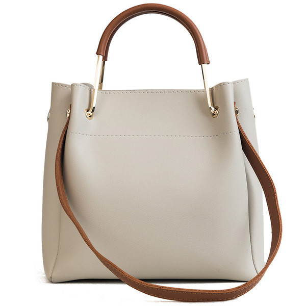 Eko bőrből készült alkalmi női táska rövid és hosszú füllel, négy színben