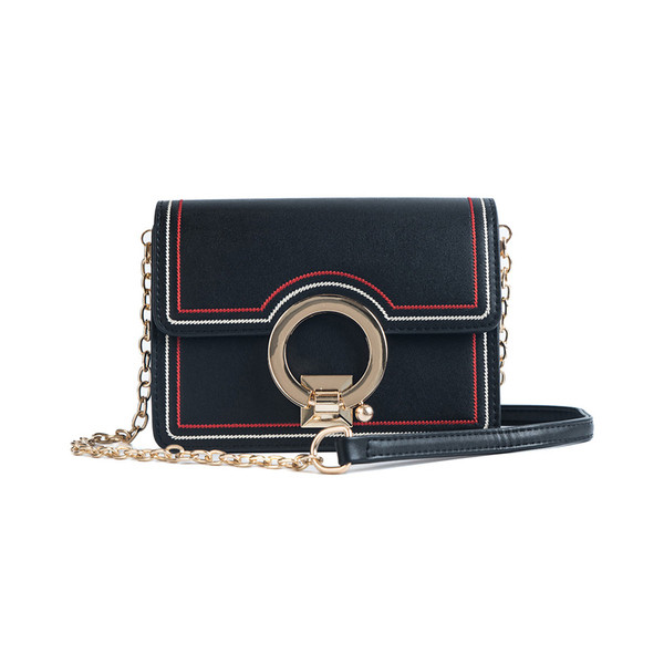 Stílusos női kis táska fém fogantyúval több színben