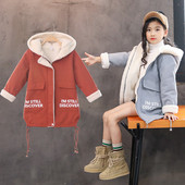 Gyerek dzseki lányoknak puha béléssel, két színben