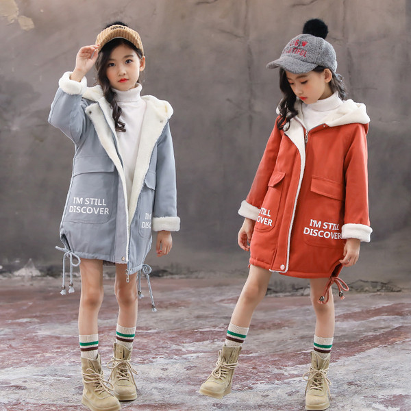 Gyerek dzseki lányoknak puha béléssel, két színben