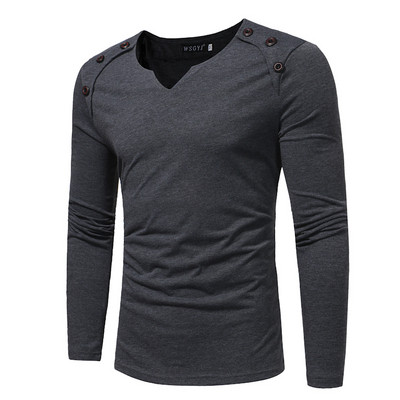 Férfi pamut blúz gombokkal, három színben