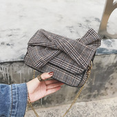 Jelenlegi női kockás táska két színben vagy két méretben