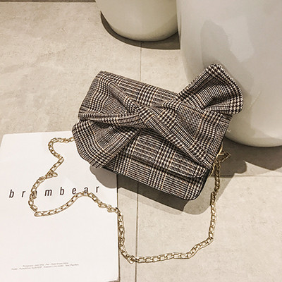 Jelenlegi női kockás táska két színben vagy két méretben