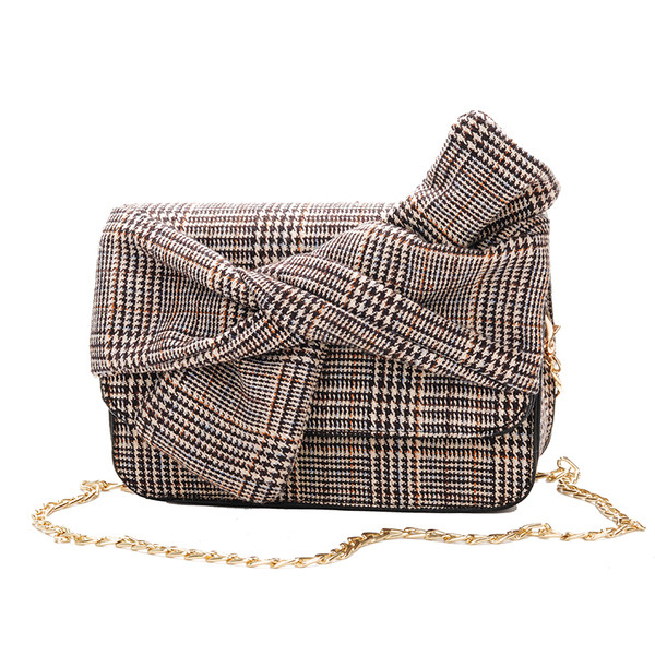 Jelenlegi női kockás táska két színben vagy két méretben
