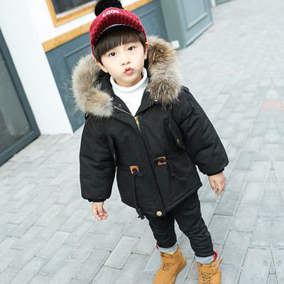 Παιδικό μπουφάν για αγόρια σε τρία χρώματα με κουκούλα