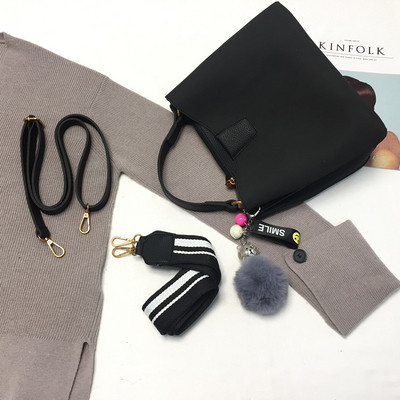 Γυναικεία τσάντα σουέτ σε τρία χρώματα