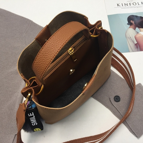 Γυναικεία τσάντα σουέτ σε τρία χρώματα