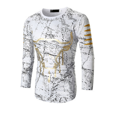 Modern férfi blúz, hosszú ujjú, három színben