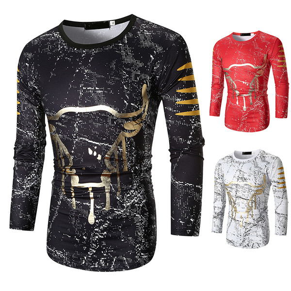 Modern férfi blúz, hosszú ujjú, három színben