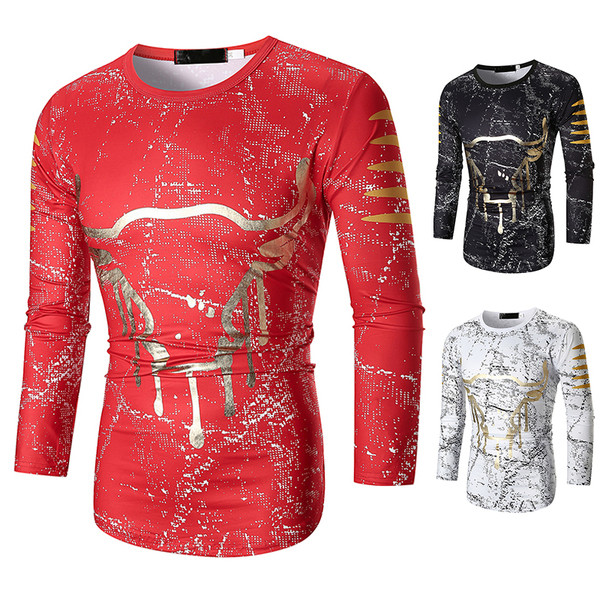 Modern férfi blúz, hosszú ujjú, három színben