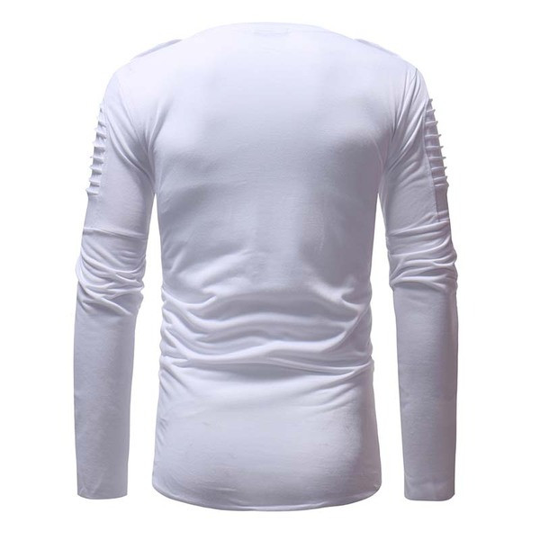 Feliratos, oldalsó cipzáras férfi hétköznapi blúz, három színben