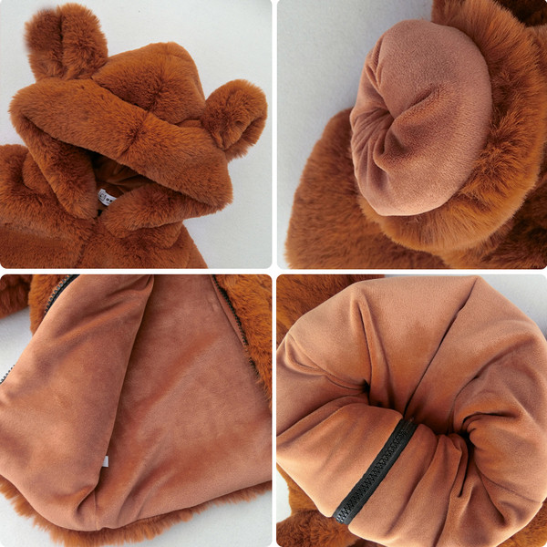 Παιδικό μπουφάν με μαλακό κάλυμμα και στοιχείο 3D