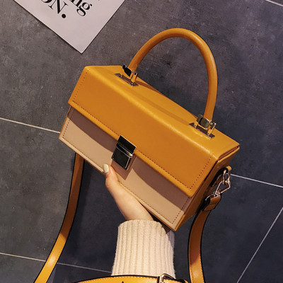 Ежедневна дамска чанта от еко кожа в два цвята