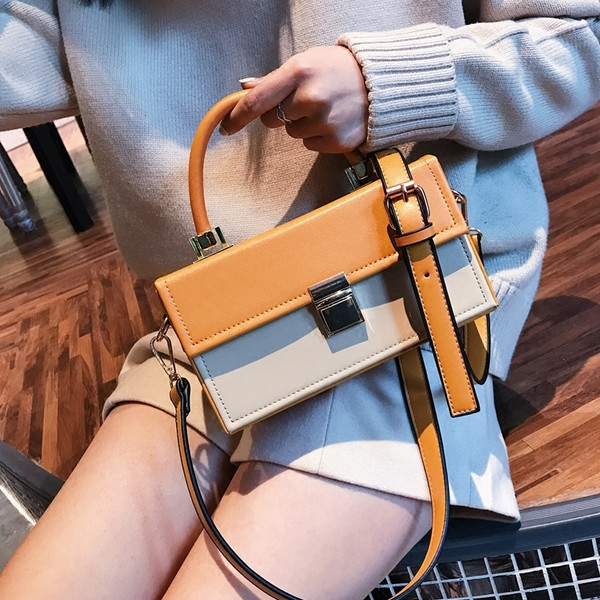 Eko bőrből készült alkalmi női táska két színben