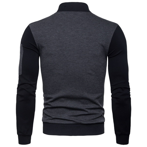 Есенно мъжко яке с О-образна яка в два цвята