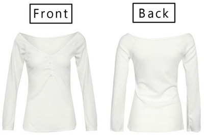 Κομψή γυναικεία μπλούζα με βαθύ λαιμόκοψη σε δύο χρώματα