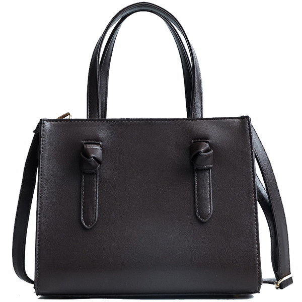 Άνετη γυναικεία δερμάτινη τσάντα σε τέσσερα χρώματα