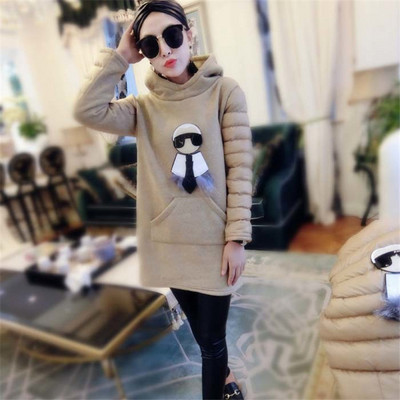Χειμερινό γυναικείο σετ  - κοντό φόρεμα με κουκούλα και σακάκι