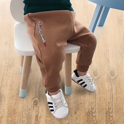 Καθημερινά παιδικά παντελόνια για αγόρια με απαλή επένδυση σε δύο μοντέλα