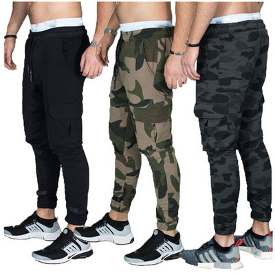 Men`s sports pants with side pockets in three colors