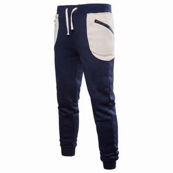 Αθλητικά ανδρικά παντελόνια με ελαστική μέση και τσέπες σε τρία χρώματα