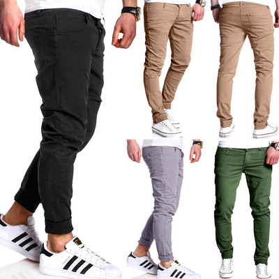 Ежедневен мъжки панталон Slim модел в няколко цвята
