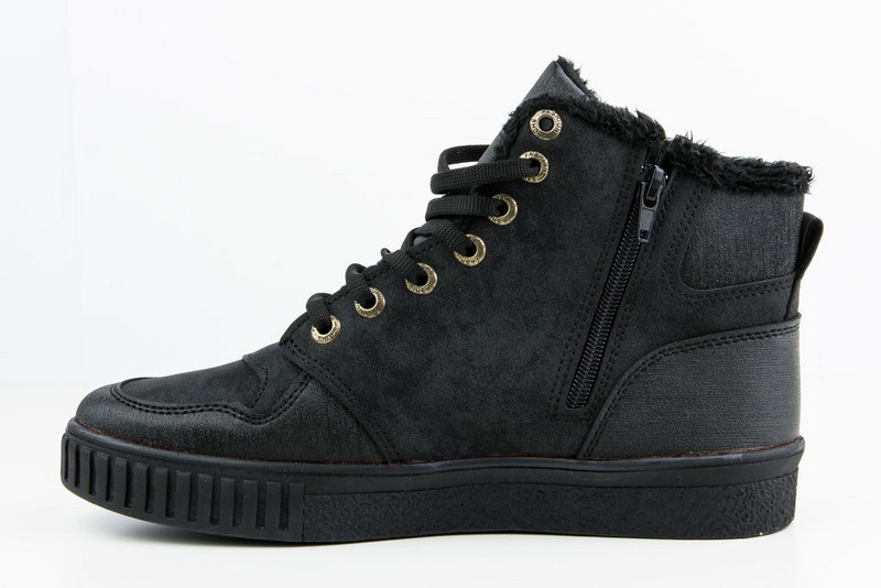 Високи мъжки Зимни кецове с цип и топъл хастар Freeland Black 275