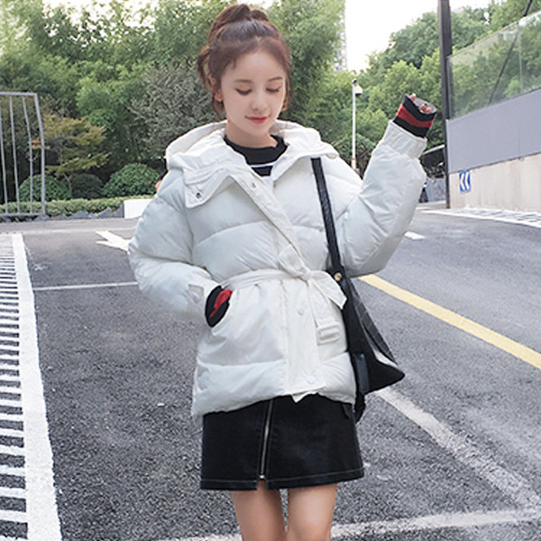 Модерно дамско яке с колан в четири цвята