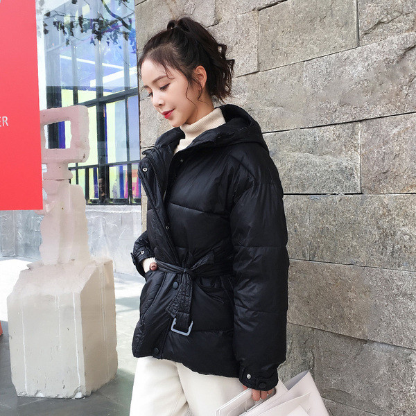 Модерно дамско яке с колан в четири цвята