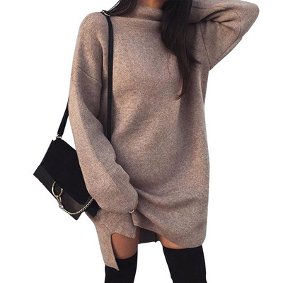 Модерен дамски пуловер в няколко цвята широк модел 