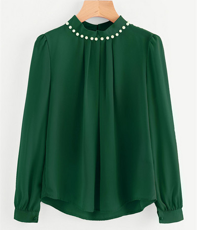 Stílusos női blúz gyöngyökkel több színben