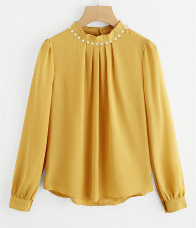 Stílusos női blúz gyöngyökkel több színben