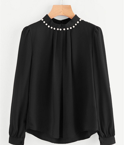 Stílusos női blúz gyöngyökkel több színben
