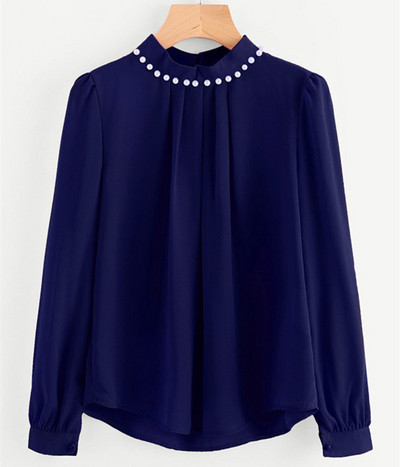 Stílusos női blúz gyöngyökkel több színben
