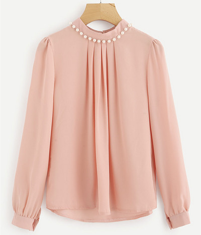 Stílusos női blúz gyöngyökkel több színben
