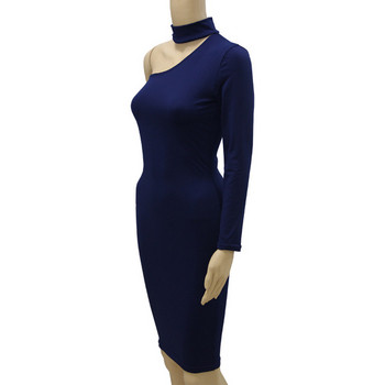 Κομψό γυναικείο  φόρεμα με  μανίκι Λεπτό μοντέλο σε διάφορα χρώματα