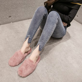 Alkalmi női farmer három színben, hasítékkal