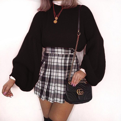 Άνετο  γυναικείο πουλόβερ  με φαρδιά μανίκια σε τρία χρώματα