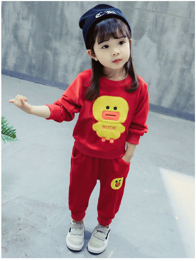 Παιδικό σετ για κορίτσια σε δύο χρώματα με εφαρμογή