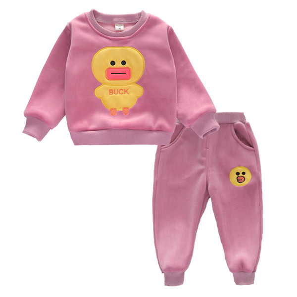 Παιδικό σετ για κορίτσια σε δύο χρώματα με εφαρμογή