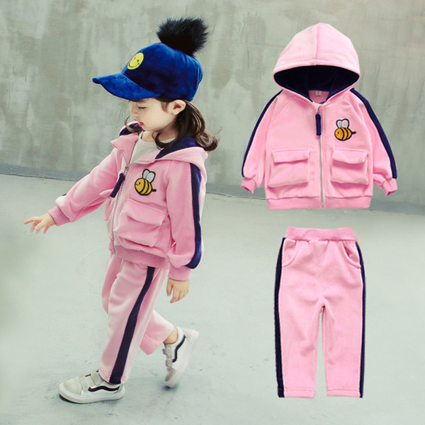 Gyerekkészlet lányoknak két színben - rózsaszín és kék