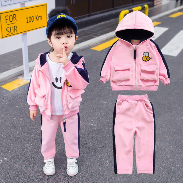 Gyerekkészlet lányoknak két színben - rózsaszín és kék