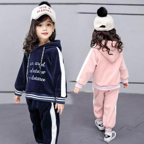 Modern gyerek szett lányoknak kék és rózsaszín színben