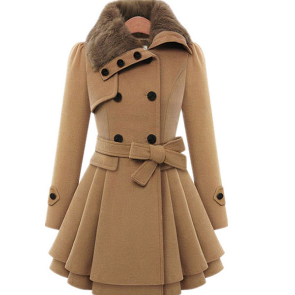 Дамско модерно палто в четири цвята